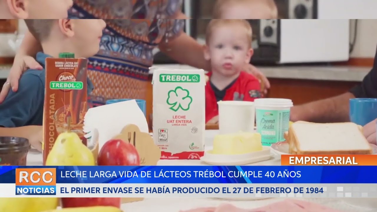 Lácteos Trébol agasaja los 40 años de su primera leche larga vida