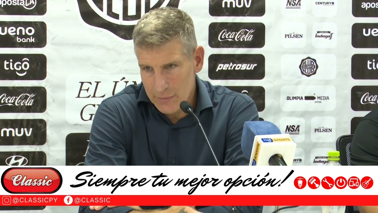 Olimpia vs. Sportivo Luqueño: Conferencia de prensa del entrenador Martin Palermo