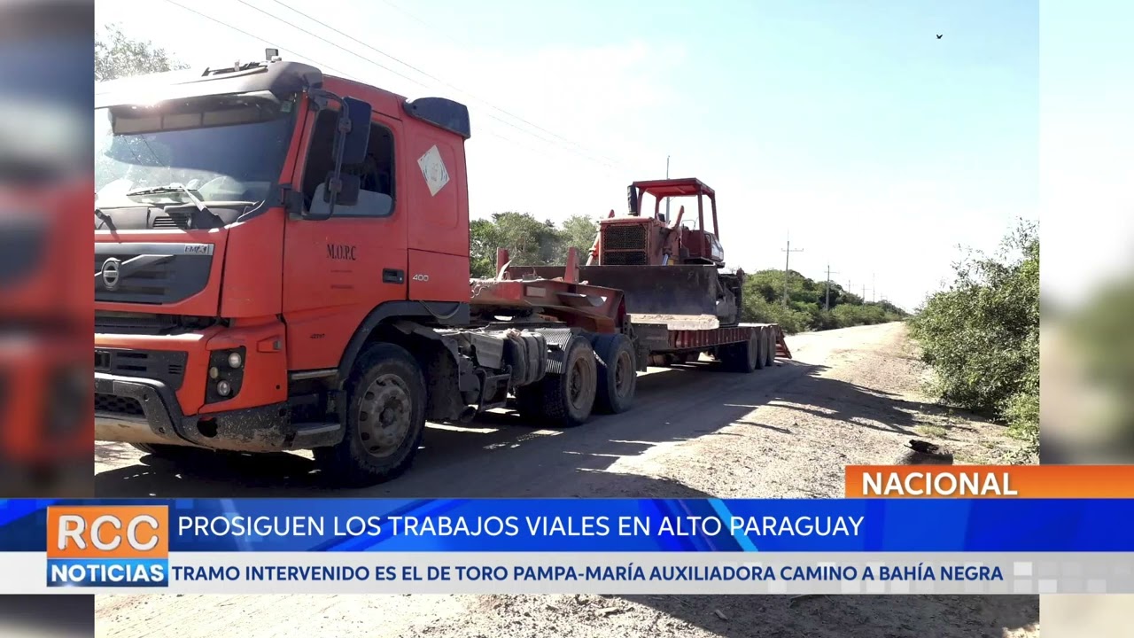 Siguen los trabajos para mejorar y recuperar la transitabilidad de caminos en Alto Paraguay