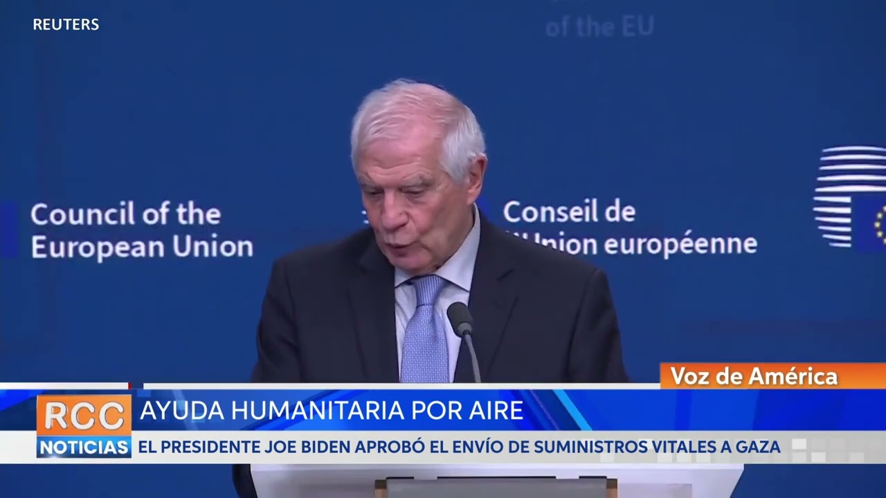 Estados Unidos comenzará a enviar por aire ayuda humanitaria a Gaza