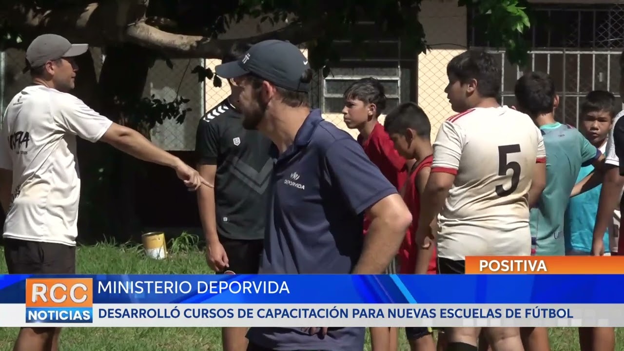 Ministerio Deporvida desarrolló cursos de capacitación para nuevas escuelas de fútbol