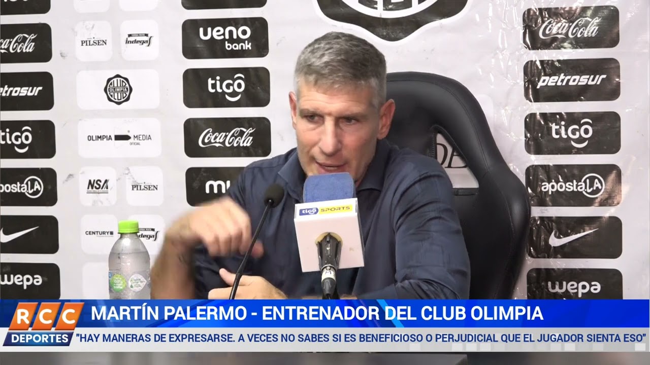 Sportivo Trinidense vs. Olimpia: Martin Palermo se refirió sobre el mensaje de la barra en Dos Bocas