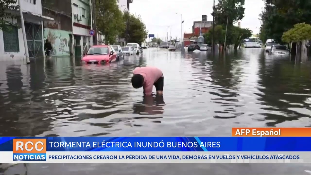 Tormenta eléctrica inundó Buenos Aires
