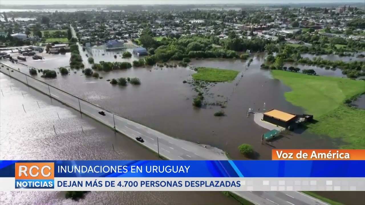 Inundaciones en Uruguay dejan más de 4.700 personas desplazadas