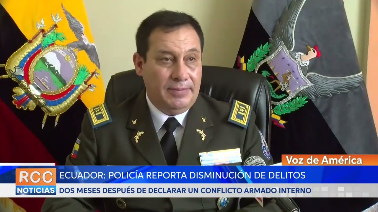 Ecuador: Policía reporta disminución de delitos
