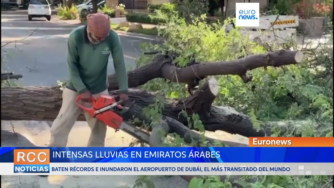 Las intensas lluvias baten récords en Emiratos Árabes Unidos e inundan el aeropuerto de Dubái