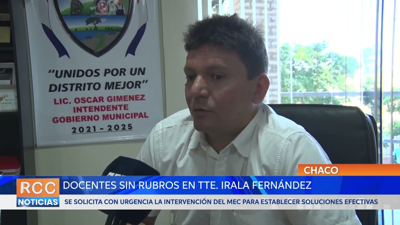 Docentes sin rubros en Tte. Irala Fernández