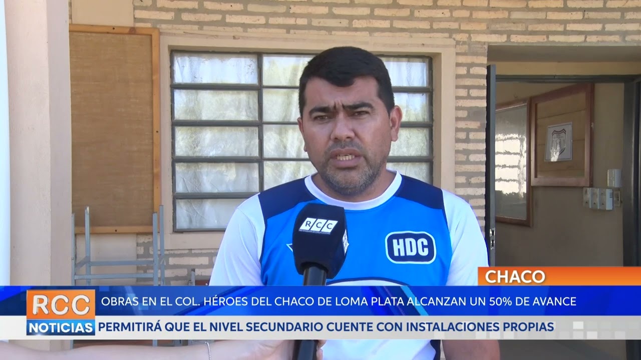 Obras en el colegio Héroes del Chaco de Loma Plata alcanzan un 50% de avance