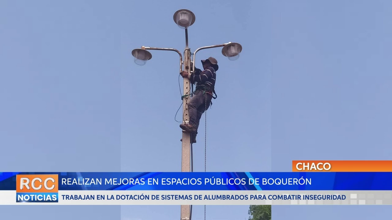 Mejoras lumínicas transforman la plaza Municipal de Villa Choferes del Chaco en un espacio seguro