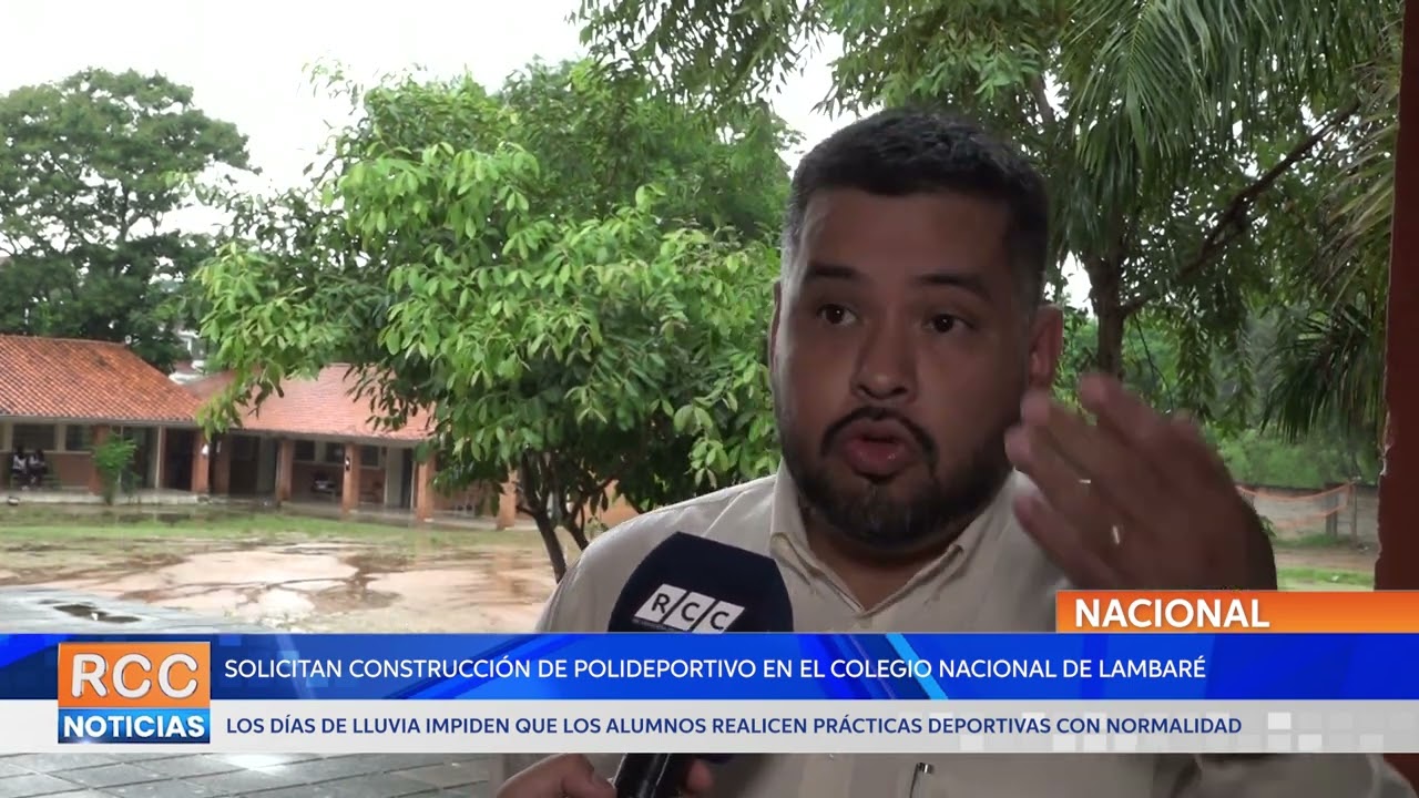 Colegio Nacional de Lambaré solicita construcción de un polideportivo para la práctica de deportes