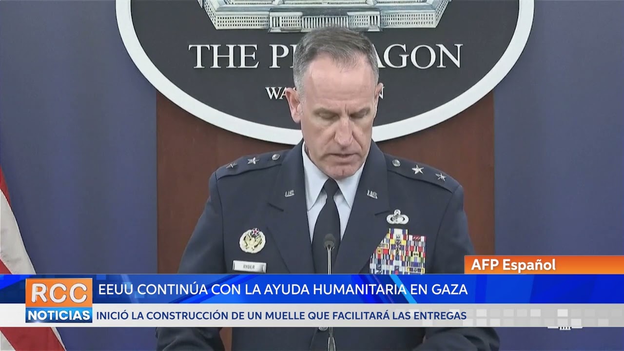 EEUU construye muelle para entregar ayuda humanitaria a Gaza mientras siguen los bombardeos