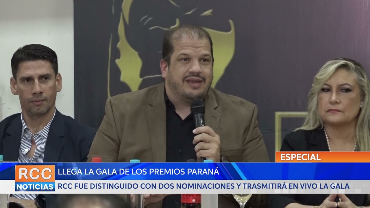 RCC estará presente en la gala de los Premios Paraná con dos nominaciones