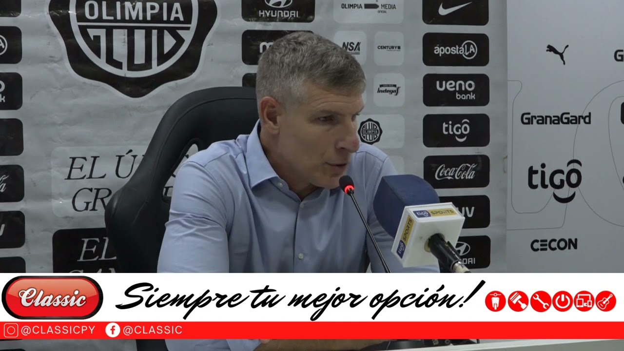 Libertad vs. Olimpia: Palabras del DT Martin Palermo