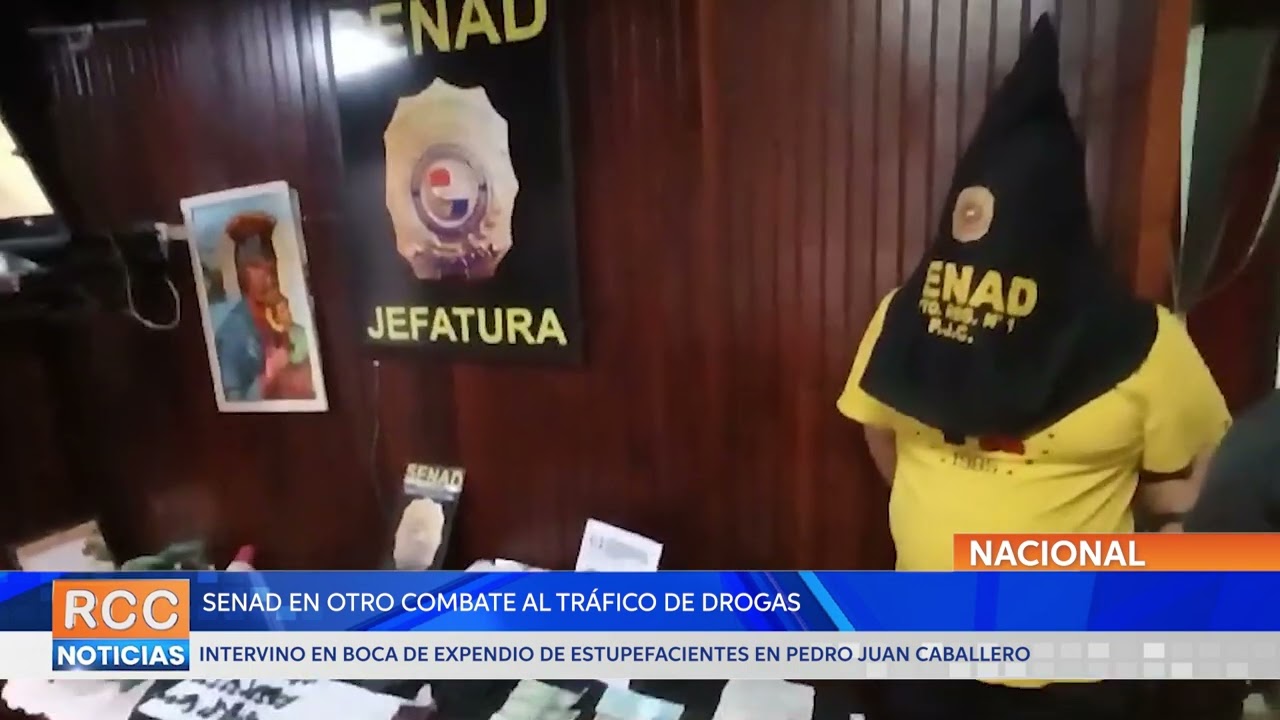 SENAD interviene boca de expendio de drogas en Pedro Juan Caballero