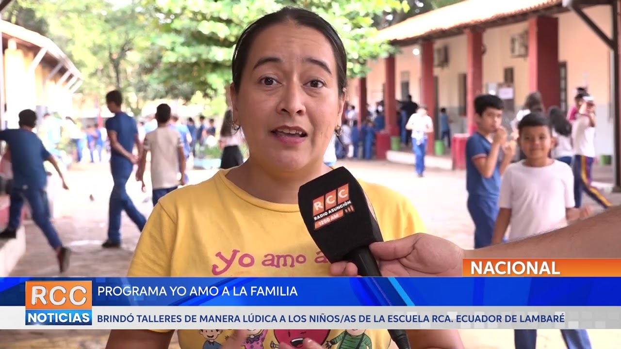 El programa Yo Amo a la Familia visitó la Escuela Rca. Ecuador de Lambaré