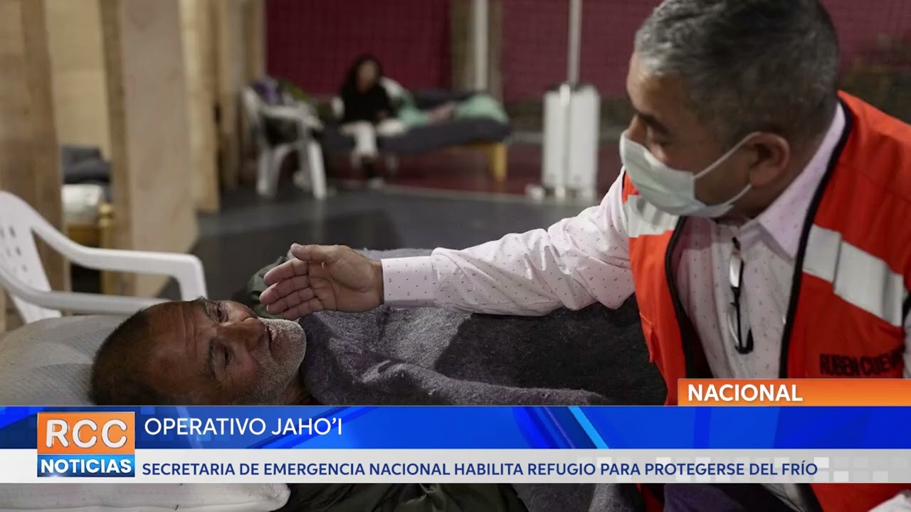 Operativo Jaho’i: SEN habilita refugio para protegerse del frío en Asunción