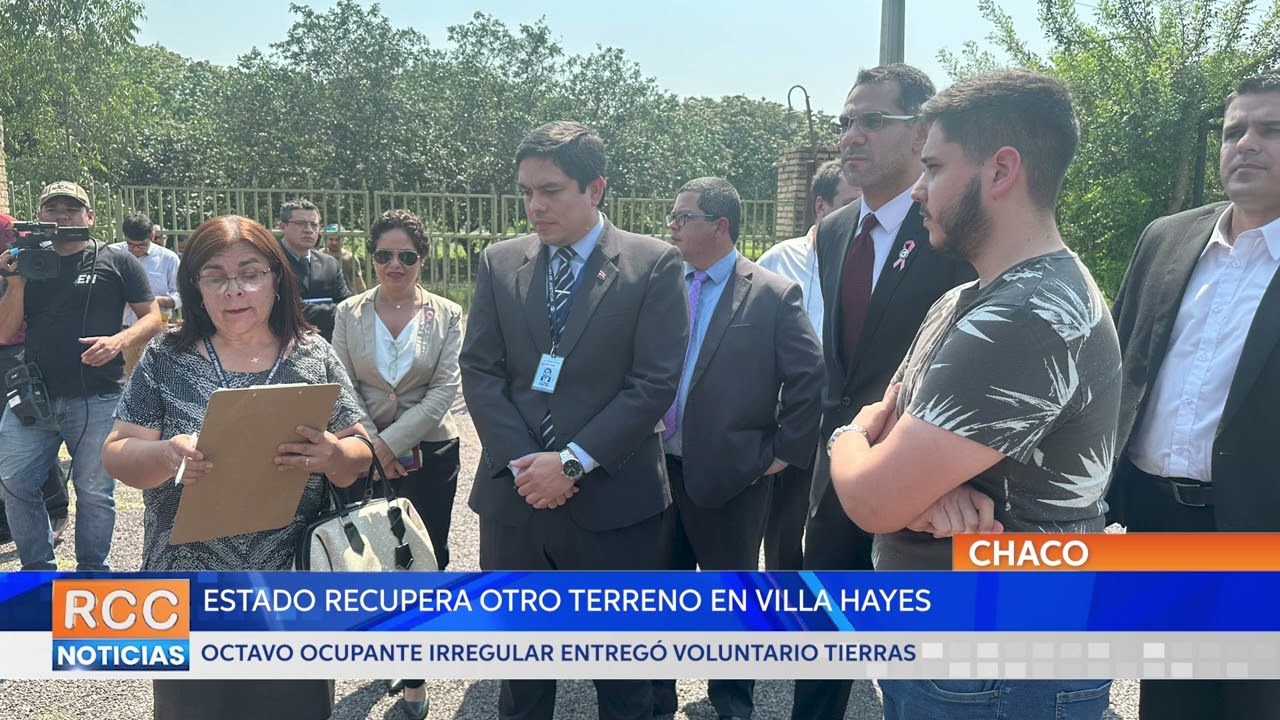 Estado recupera otro terreno en Villa Hayes: 8º ocupante irregular entregó voluntariamente tierras