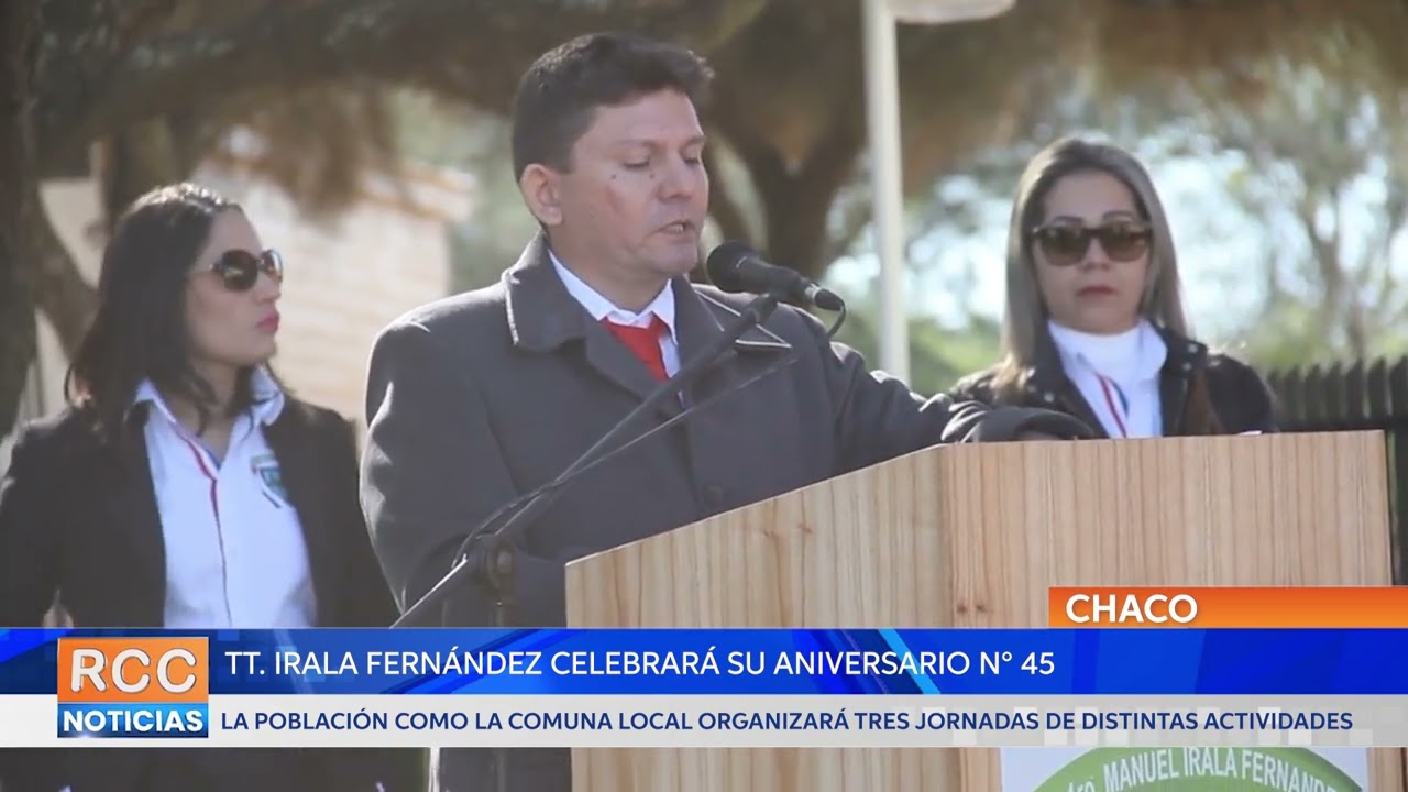 Tte. Irala Fernández celebrará su aniversario N°45 en tres jornadas distintas de actividades