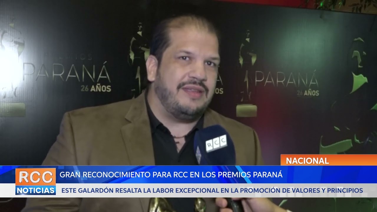 RCC recibió Premio Paraná a la Innovación por difusión radial y televisiva de principios y valores