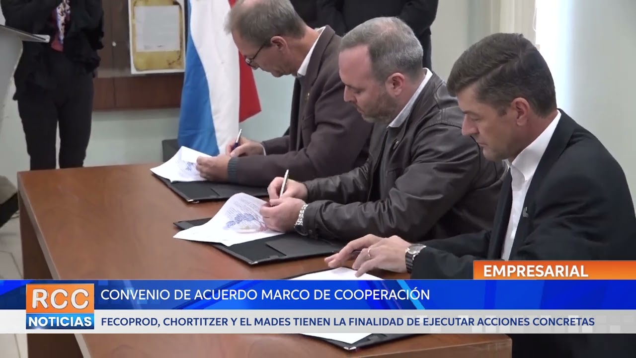 Fecoprod, Chortitzer y Ministerio del Ambiente firman convenio de acuerdo marco de cooperación