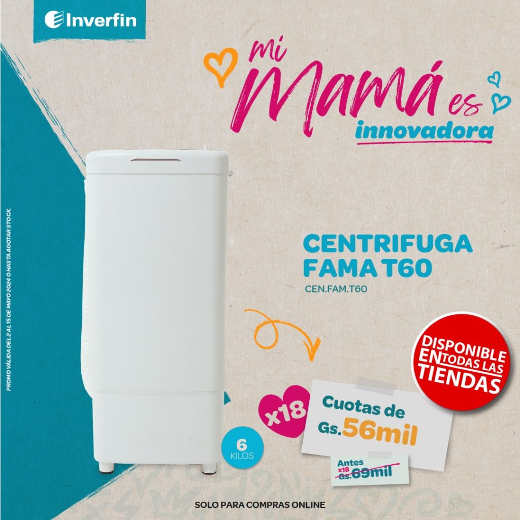 Oferta especial: Centrifugadora de 6 kilos de Fama para combatir la humedad