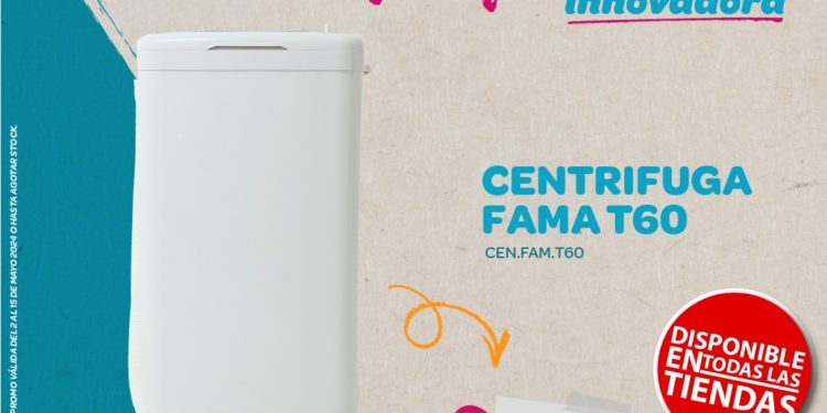 Oferta especial: Centrifugadora de 6 kilos de Fama para combatir la humedad Oferta especial: Centrifugadora de 6 kilos de Fama para combatir la humedad