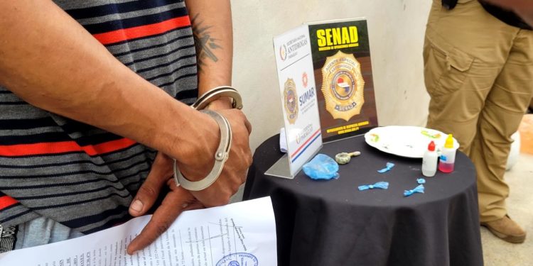 SENAD intervino foco de venta de cocaína en Villa Hayes