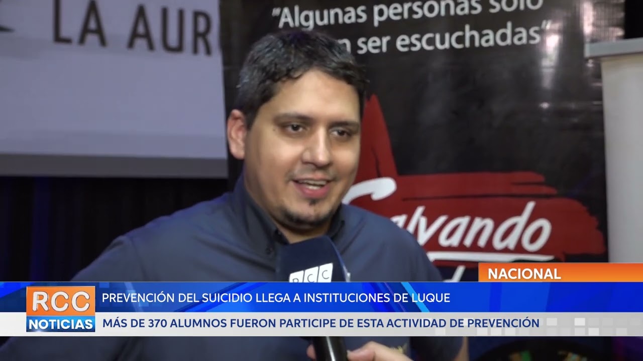 Programa de prevención del suicidio llega a instituciones de Luque