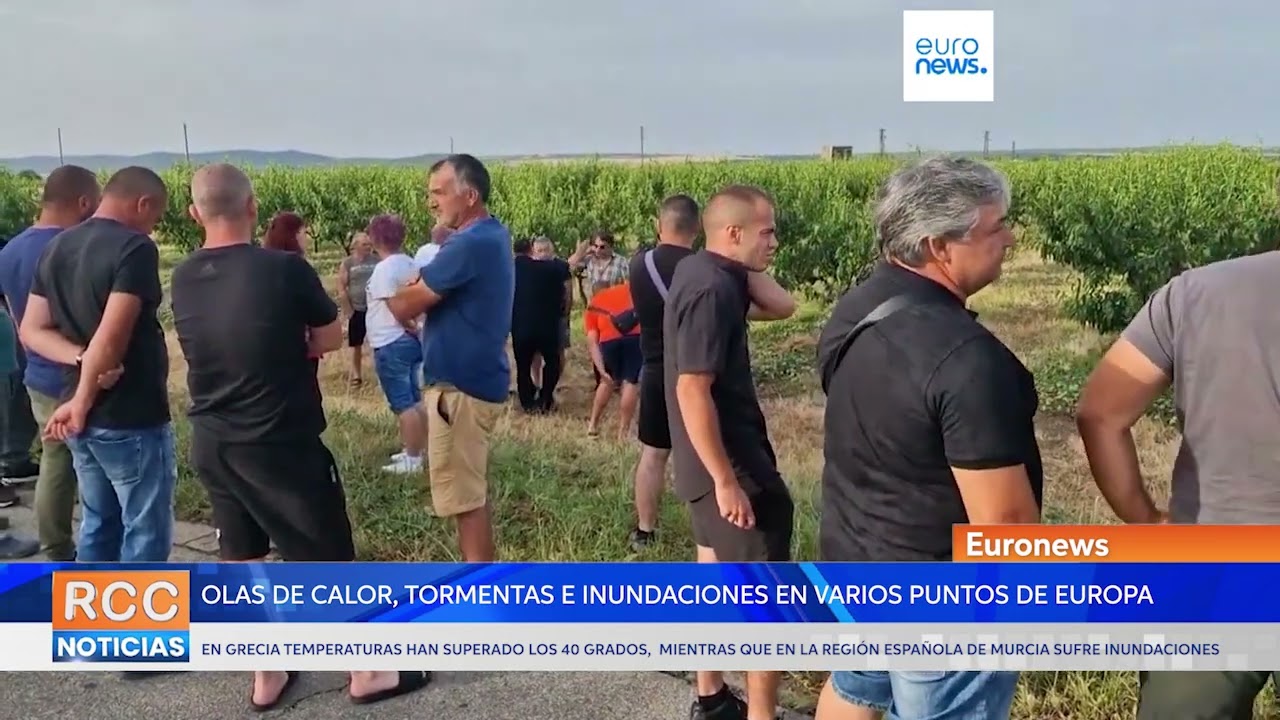 Olas de calor, tormentas e inundaciones en varios puntos de Europa