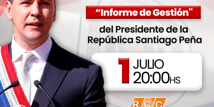 Transmisión en vivo del Informe de Gestión del Presidente Santiago Peña por RCC TV Transmisión en vivo del Informe de Gestión del Presidente Santiago Peña por RCC TV