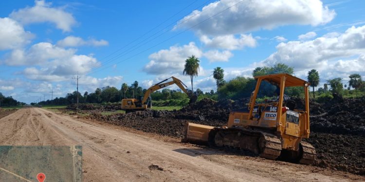 La mitad de los lotes en obras, por la ruta PY12 La mitad de los lotes en obras, por la ruta PY12