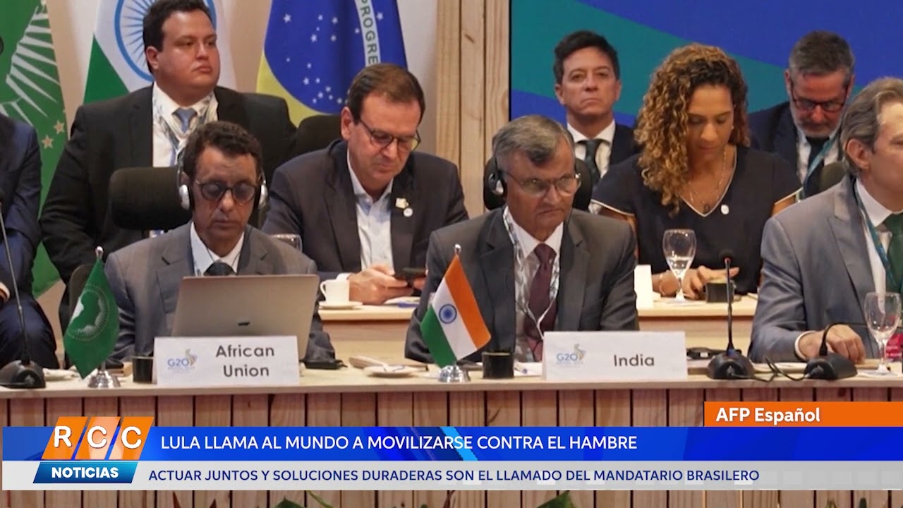 Video: Lula, al frente del G20, llama al mundo a movilizarse contra el hambre