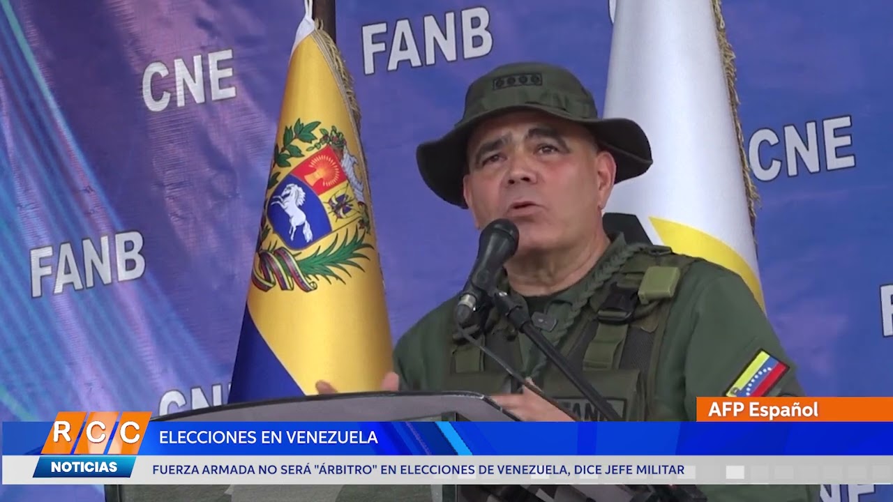 Video: Fuerza Armada no será «árbitro» en elecciones de Venezuela, dice jefe militar