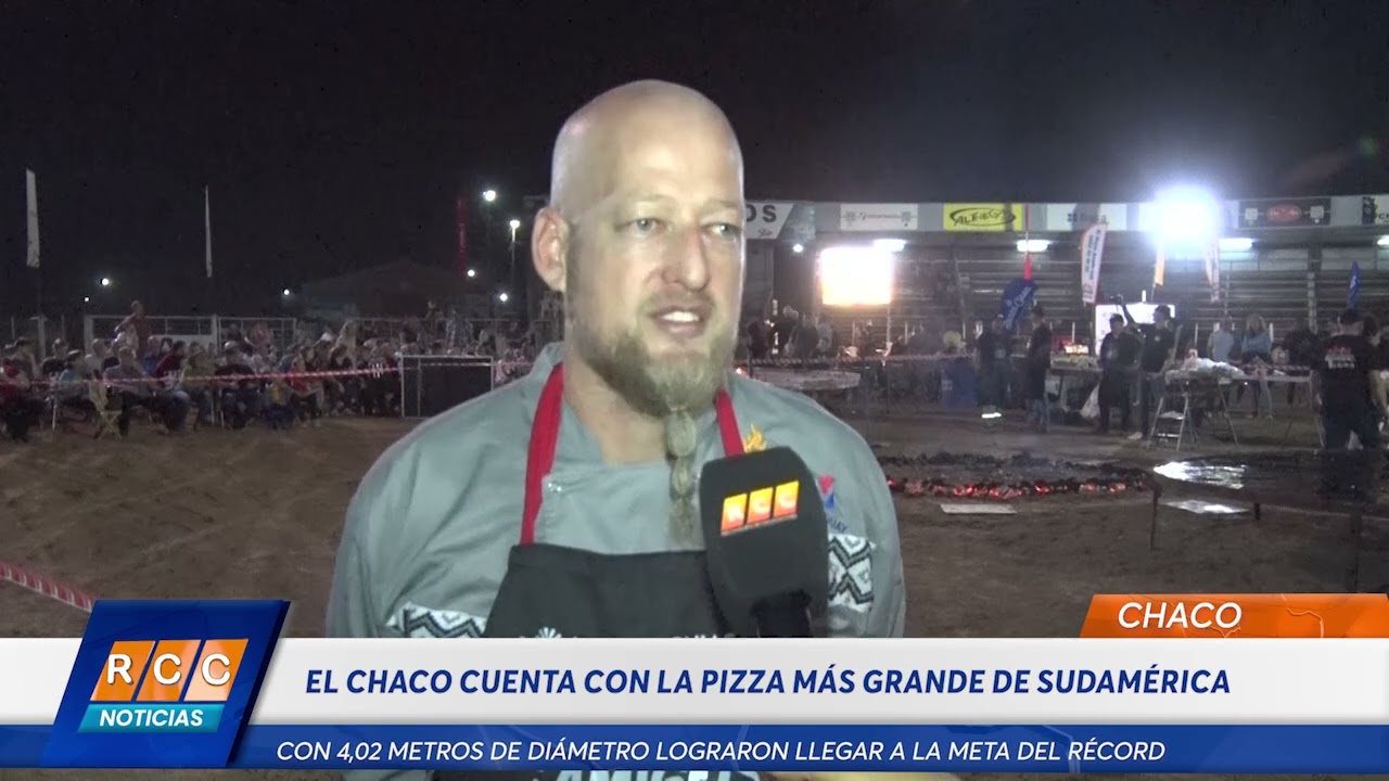 Video: Se logró: Récord Sudamericano de Pizza a la Brasa “A lo Chaco”