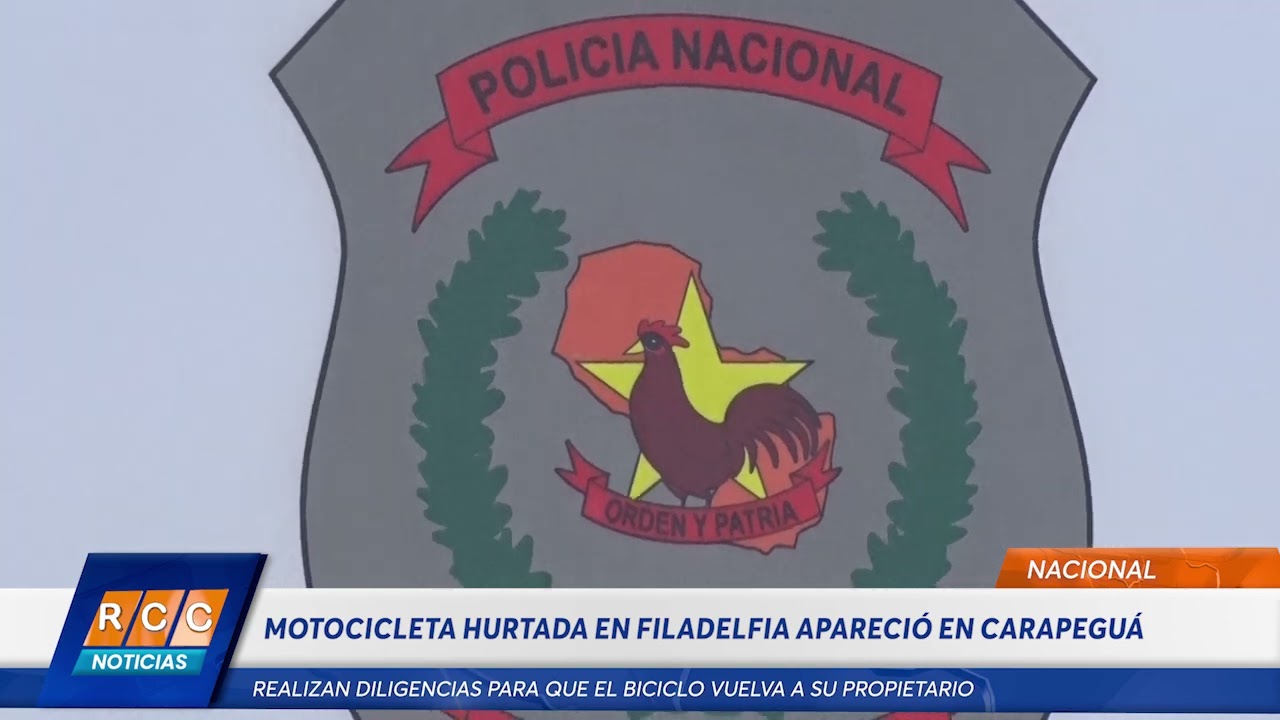 Video: Motocicleta hurtada en Filadelfia apareció en Carapeguá