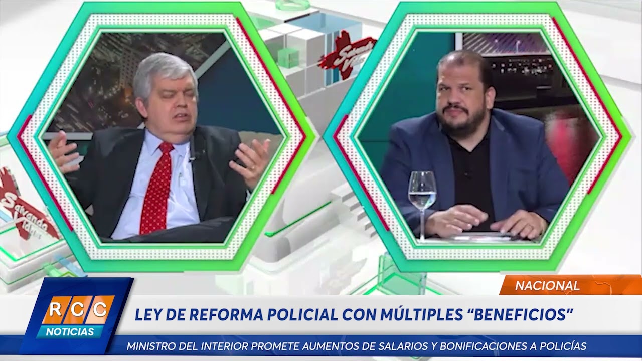 Video: Ministro del Interior Enrique Riera promete aumentos de salarios y bonificaciones a Policías