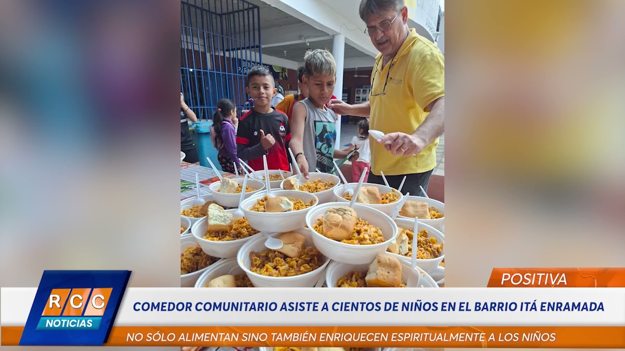 Video: Comedor comunitario asiste a cientos de niños en el barrio Itá Enramada de Asunción
