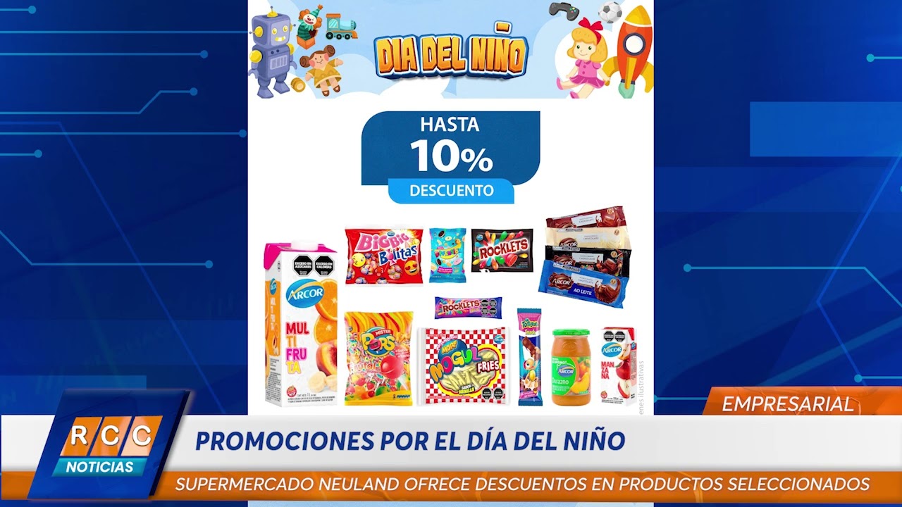 Video: Supermercado Neuland ofrece descuentos en productos seleccionados por el dia del niño