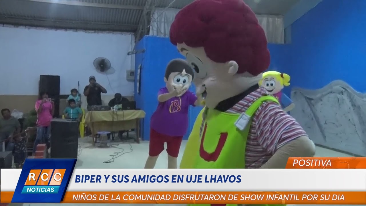 Video: Biper y sus amigos llegó hasta la comunidad de Uje Lhavos a dibujar sonrisas