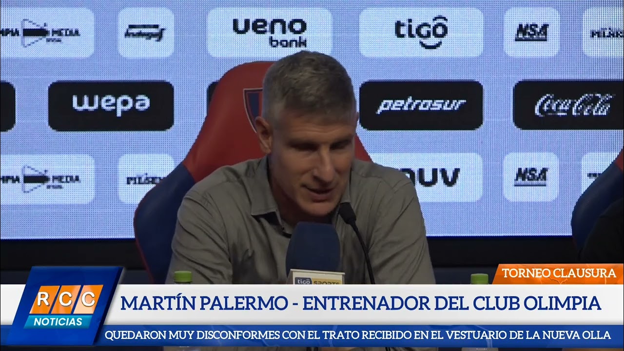 Video: Cerro Porteño (1) – (1) Olimpia: Queja del entrenador Martín Palermo