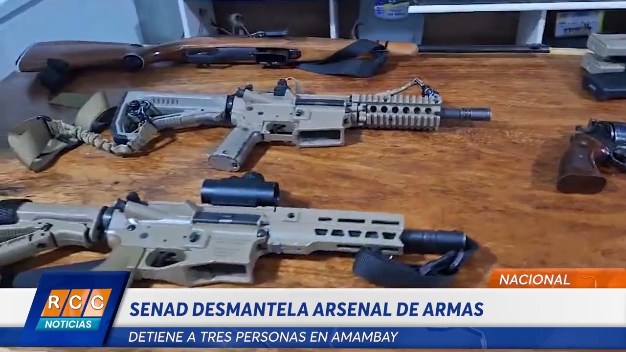 Video: Senad desmantela arsenal de armas y detiene a tres personas en Amambay