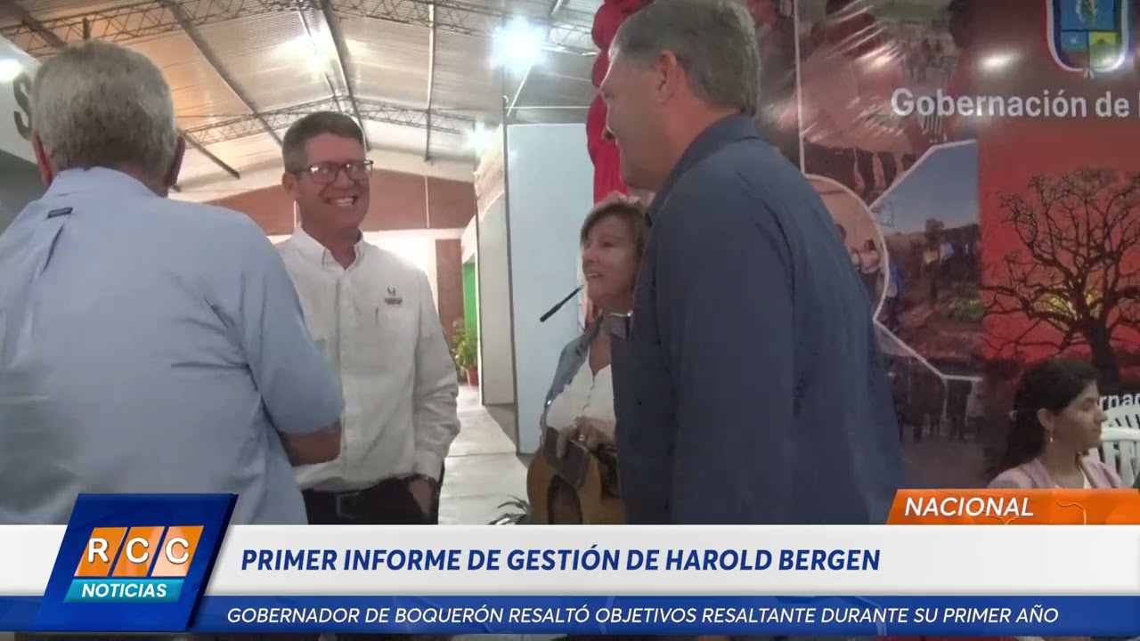 Video: Gobernador de Boquerón brindó su informe de gestión a un año de haber asumido