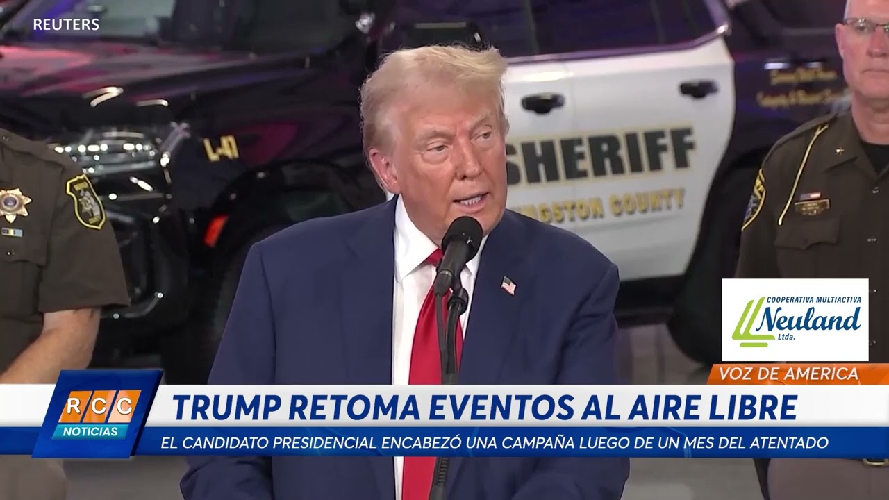 Video: Donald Trump retoma eventos electorales al aire libre