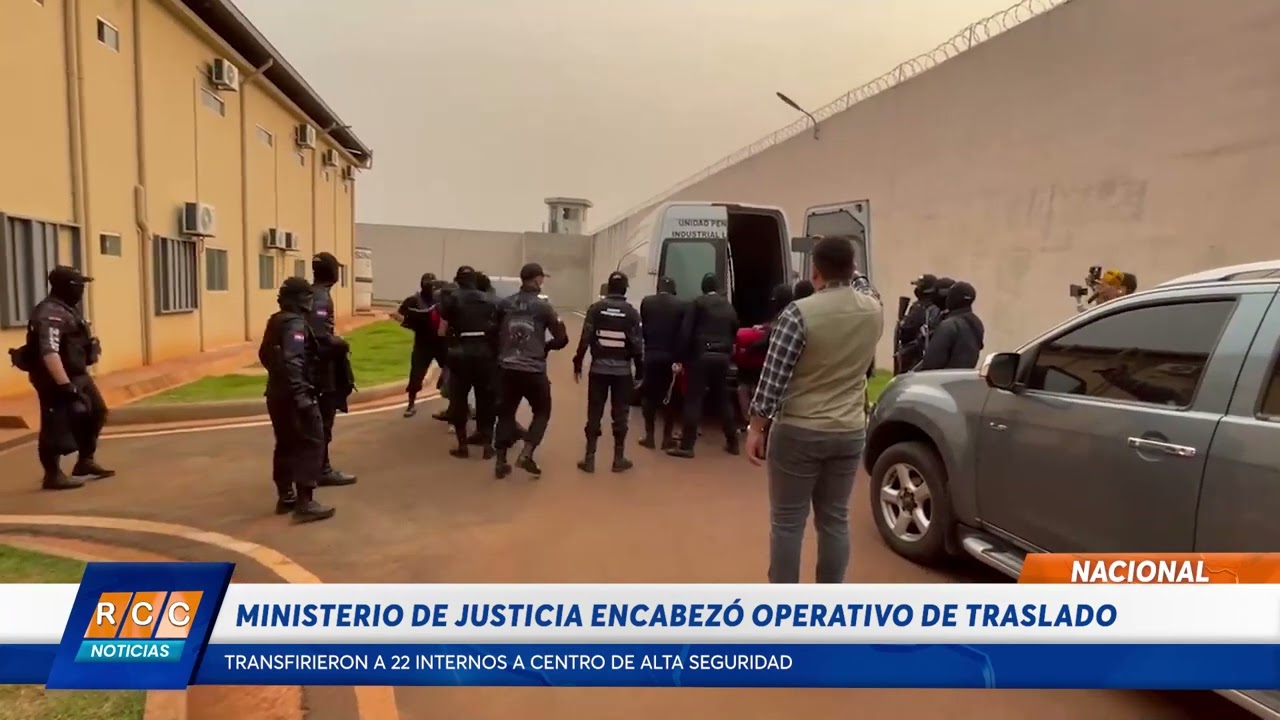 Video: Trasladaron a 22 peligrosos internos a Centro de Alta Seguridad en Minga Guazú