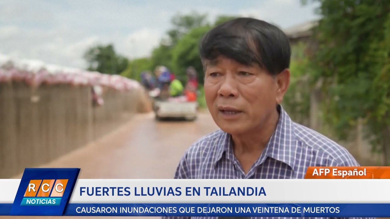 Video: Fuertes lluvias dejan una veintena de muertos en Tailandia
