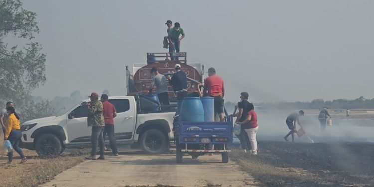 Fuerte Olimpo sin bomberos; jefe comunal admite falta de preparación para incendios