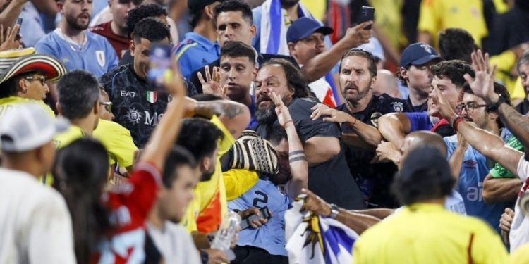 Conmebol comunicó sanciones tras incidentes en el partido de semifinal de Copa América