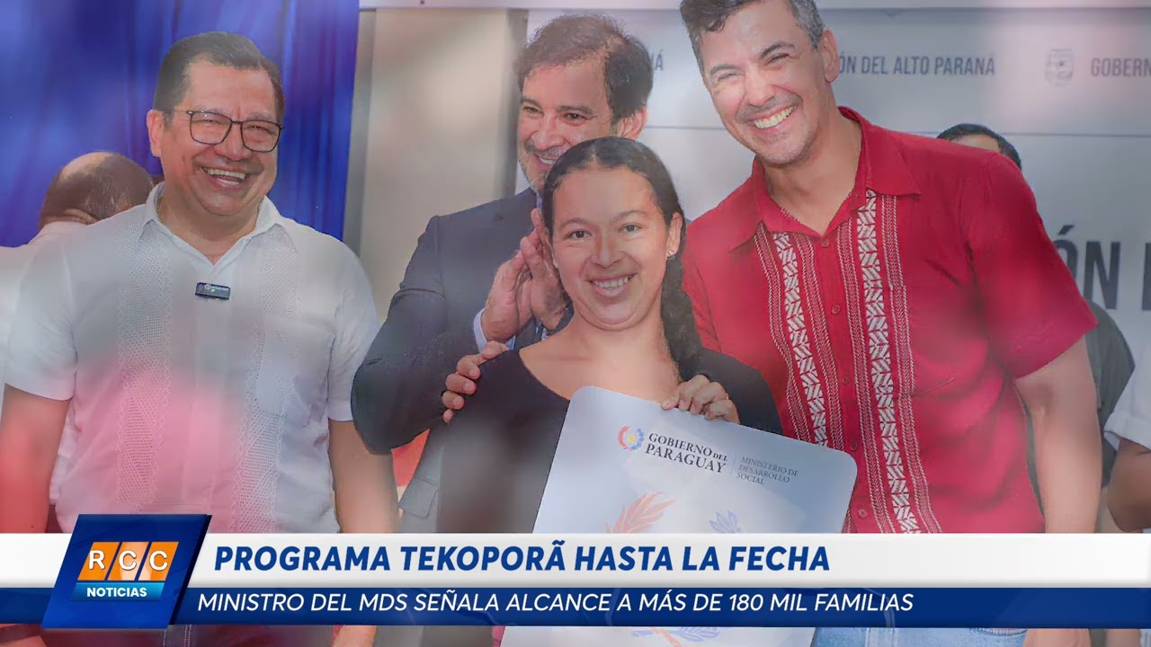 Video: Programa Tekopora ya alcanzó a más de 180 mil familias a nivel país