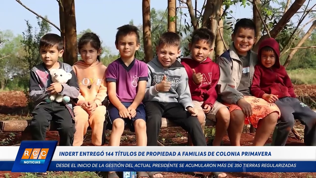 Video: Familias de la Colonia Primavera recibieron 144 títulos de propiedad por parte del Indert