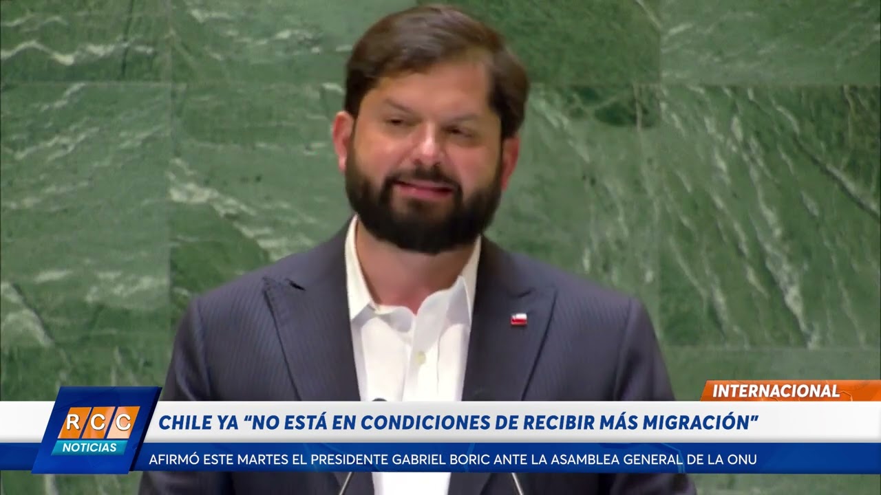 Video: Chile no “está en condiciones” de acoger más migrantes venezolanos, dice Boric en la ONU